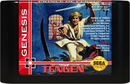 Cartridge artwork for Prince Of Persia on the Sega Genesis.