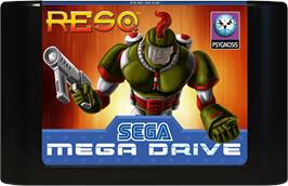 Cartridge artwork for Resq on the Sega Genesis.