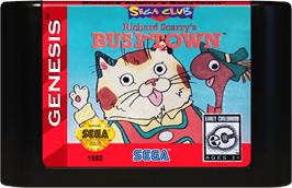 Cartridge artwork for Richard Scarry's Busytown on the Sega Genesis.