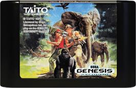 Cartridge artwork for Runark on the Sega Genesis.