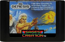 Cartridge artwork for Shadow Blasters on the Sega Genesis.