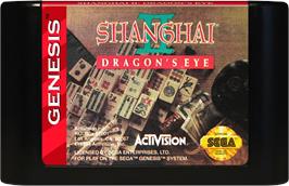 Cartridge artwork for Shanghai II on the Sega Genesis.