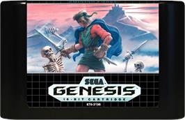 Cartridge artwork for Shining Force on the Sega Genesis.