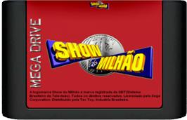 Cartridge artwork for Show Do Milhao on the Sega Genesis.