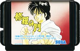 Cartridge artwork for Shura No Mon on the Sega Genesis.