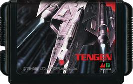 Cartridge artwork for Slap Fight Md on the Sega Genesis.
