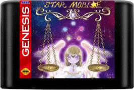 Cartridge artwork for Star Mobile on the Sega Genesis.