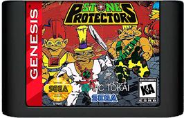 Cartridge artwork for Stone Protectors on the Sega Genesis.