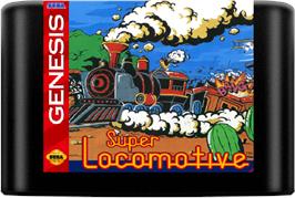 Cartridge artwork for Super Locomotive on the Sega Genesis.
