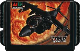 Cartridge artwork for Task Force Harrier EX on the Sega Genesis.