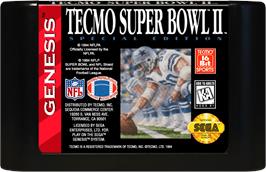 Cartridge artwork for Tecmo Super Bowl 2 - Special Edition on the Sega Genesis.