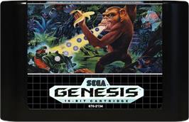 Cartridge artwork for Toki on the Sega Genesis.