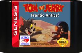 Cartridge artwork for Tom And Jerry - Frantic Antics on the Sega Genesis.