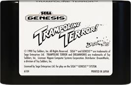 Cartridge artwork for Trampoline Terror on the Sega Genesis.