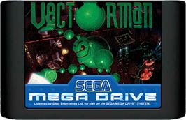 Cartridge artwork for Vectorman on the Sega Genesis.