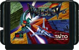 Cartridge artwork for Volfied on the Sega Genesis.