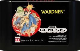 Cartridge artwork for Wardner on the Sega Genesis.