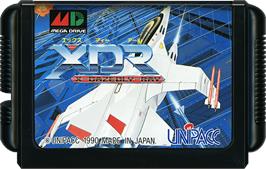 Cartridge artwork for Xdr - X Dazedly Ray on the Sega Genesis.