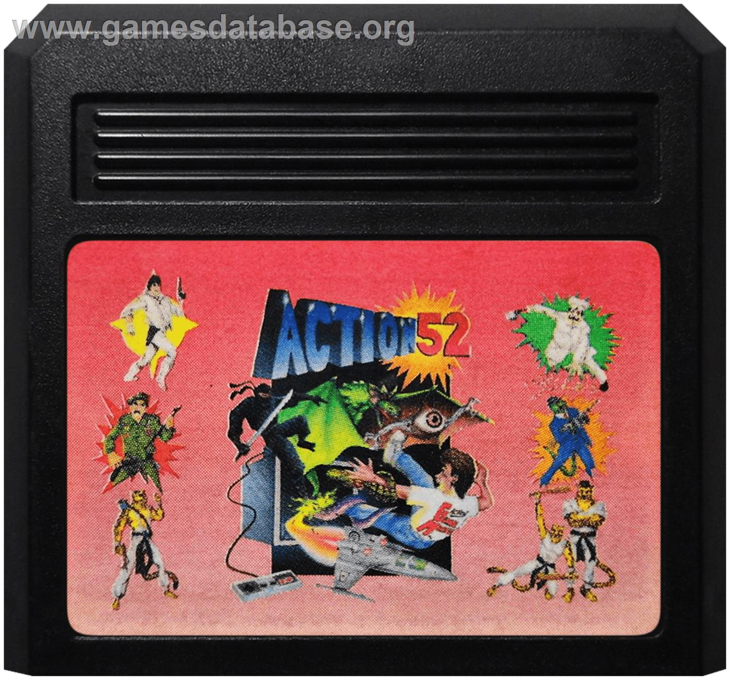 Action 52 - Sega Genesis - Artwork - Cartridge