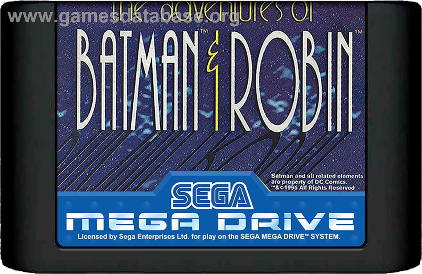 Adventures of Batman and Robin, The - Sega Genesis - Artwork - Cartridge