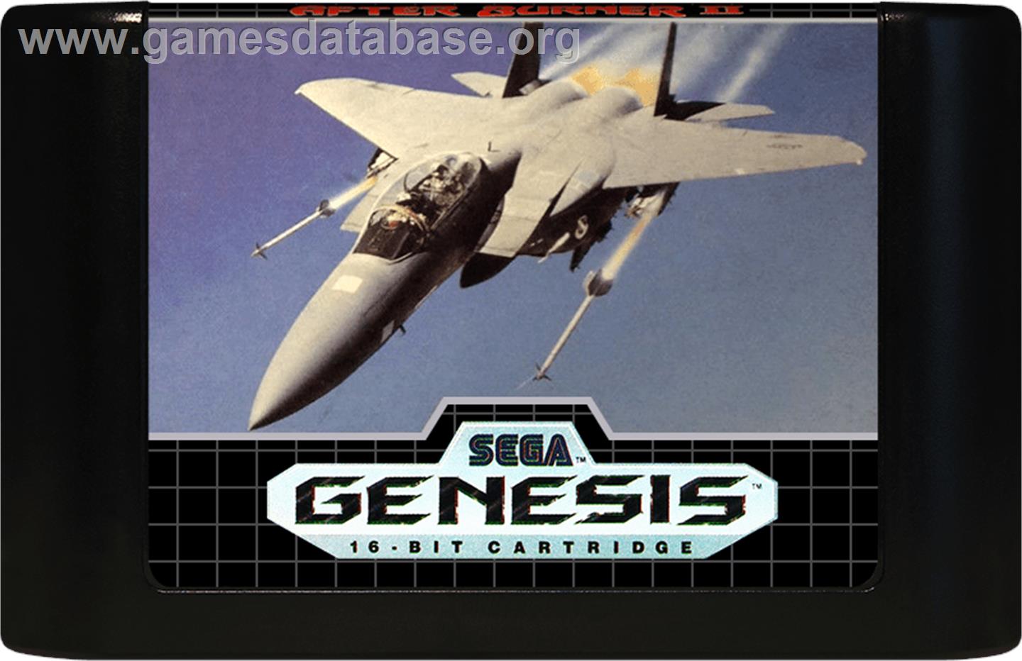 After Burner 2 - Sega Genesis - Artwork - Cartridge