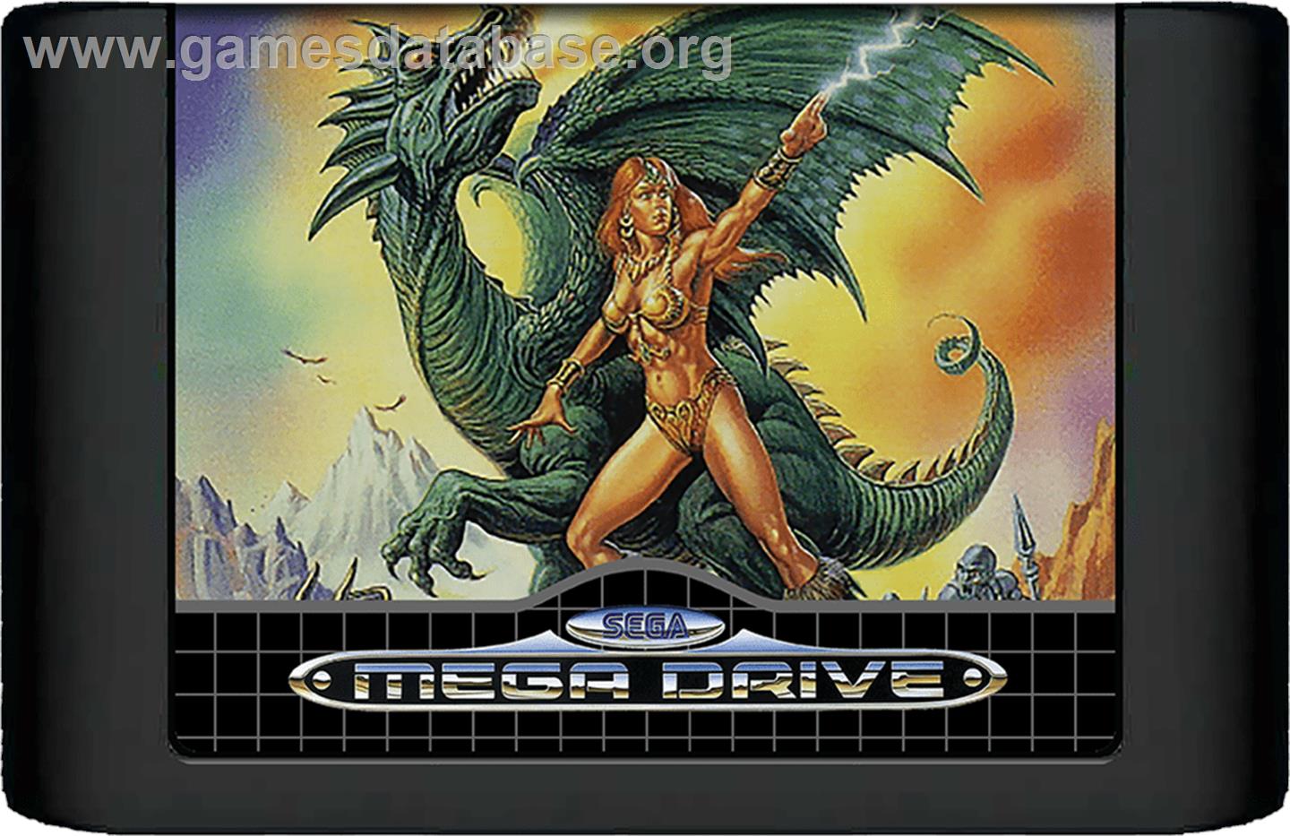 Alisia Dragoon - Sega Genesis - Artwork - Cartridge