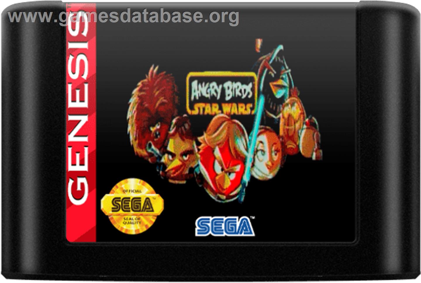 Angry Birds - Star Wars - Sega Genesis - Artwork - Cartridge