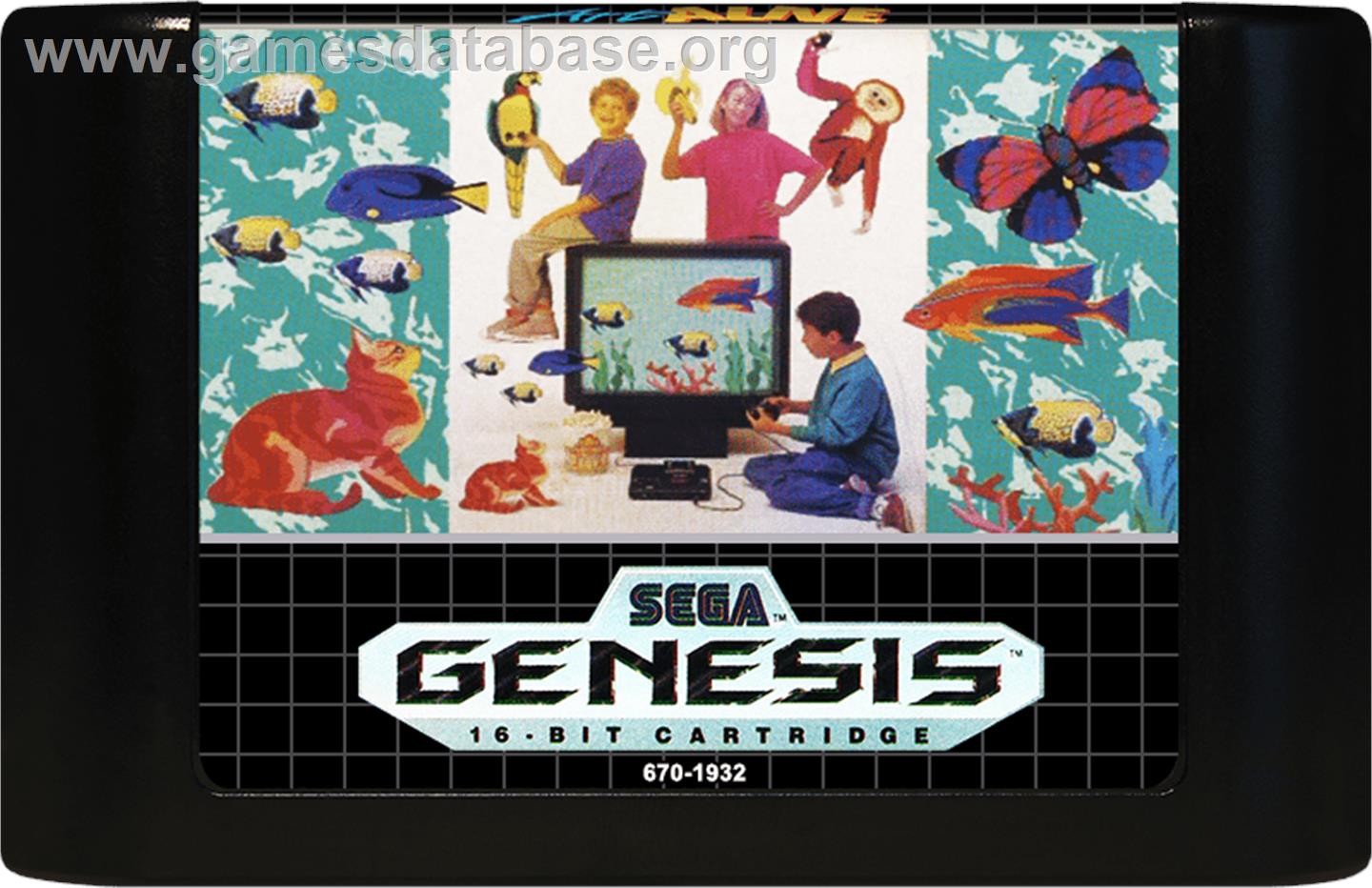 Art Alive! - Sega Genesis - Artwork - Cartridge