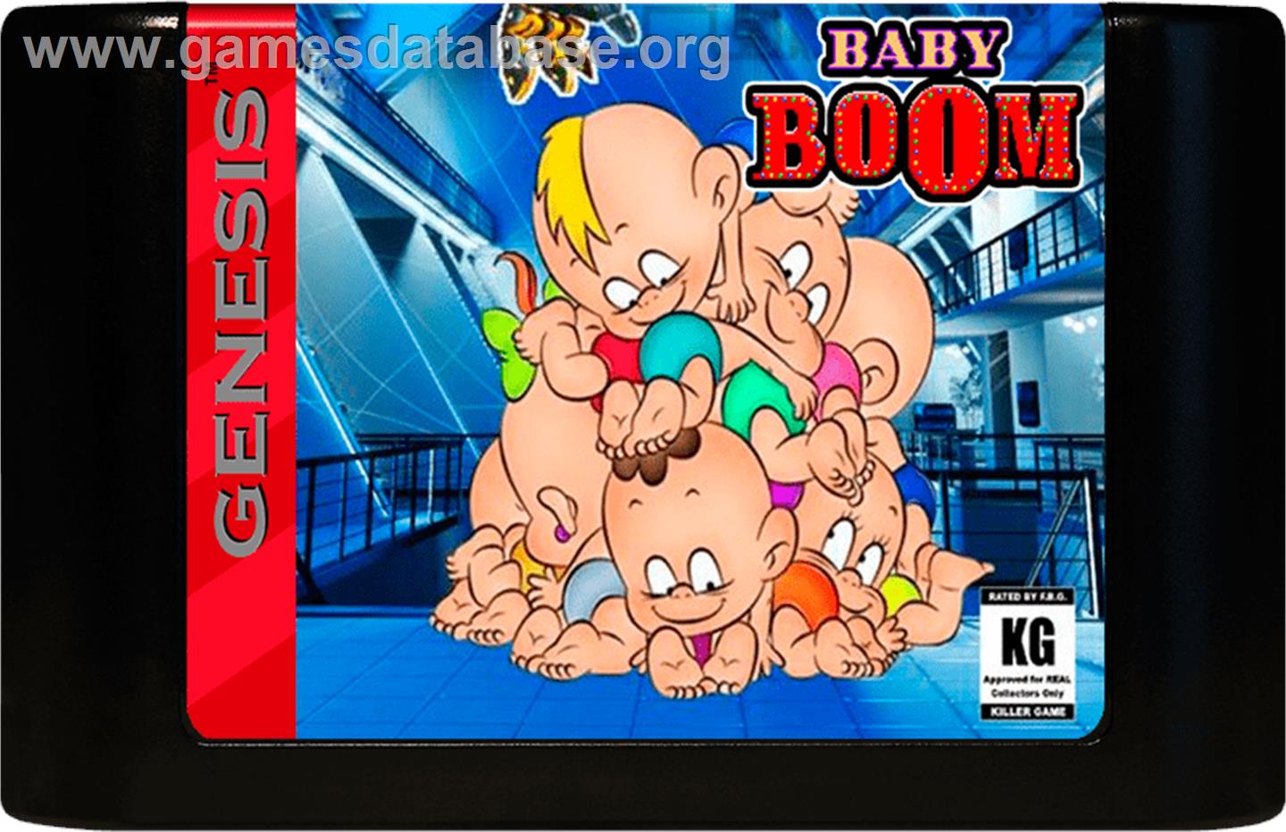 Baby Boom - Sega Genesis - Artwork - Cartridge