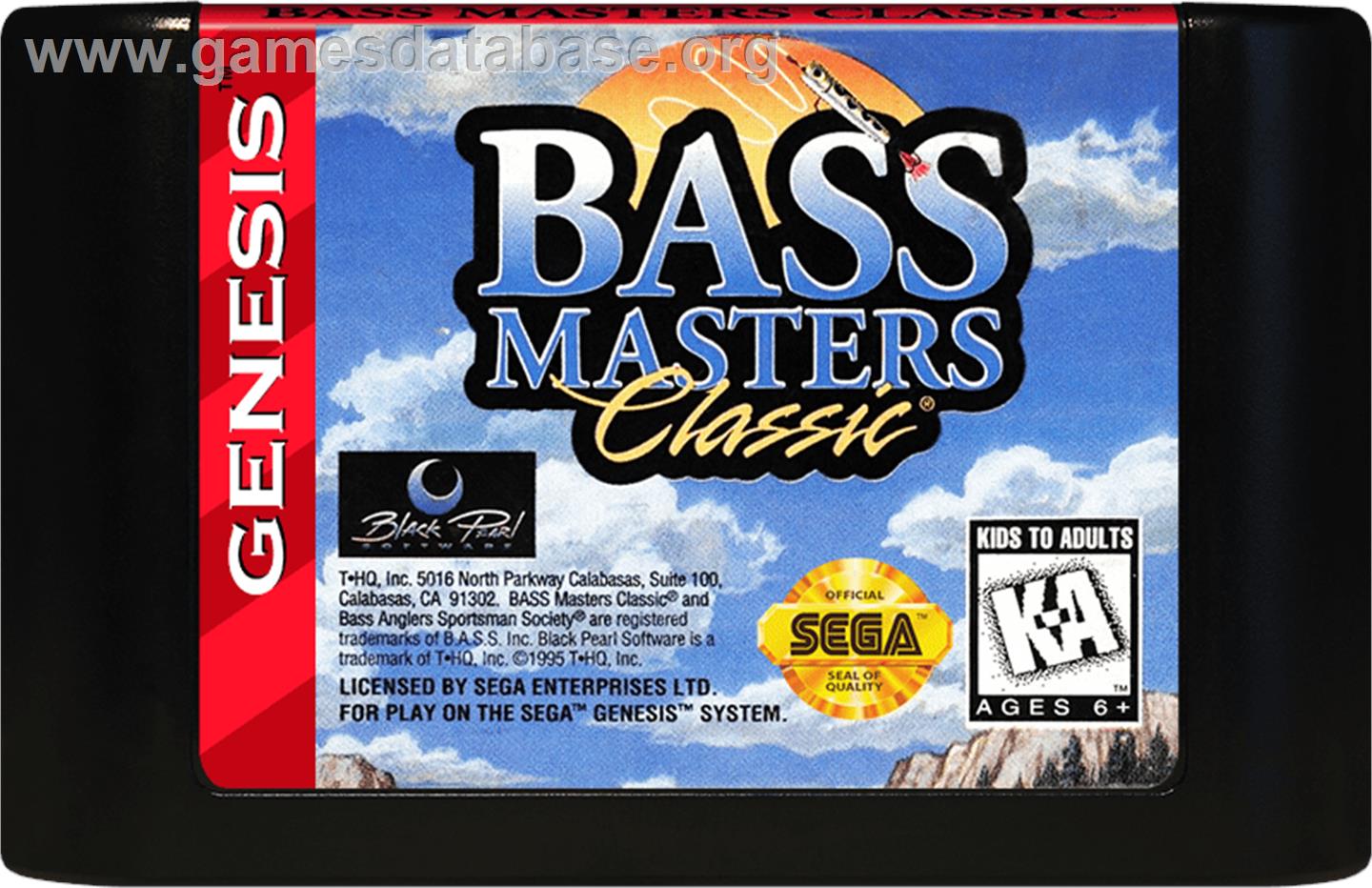 Bass Masters Classic - Sega Genesis - Artwork - Cartridge