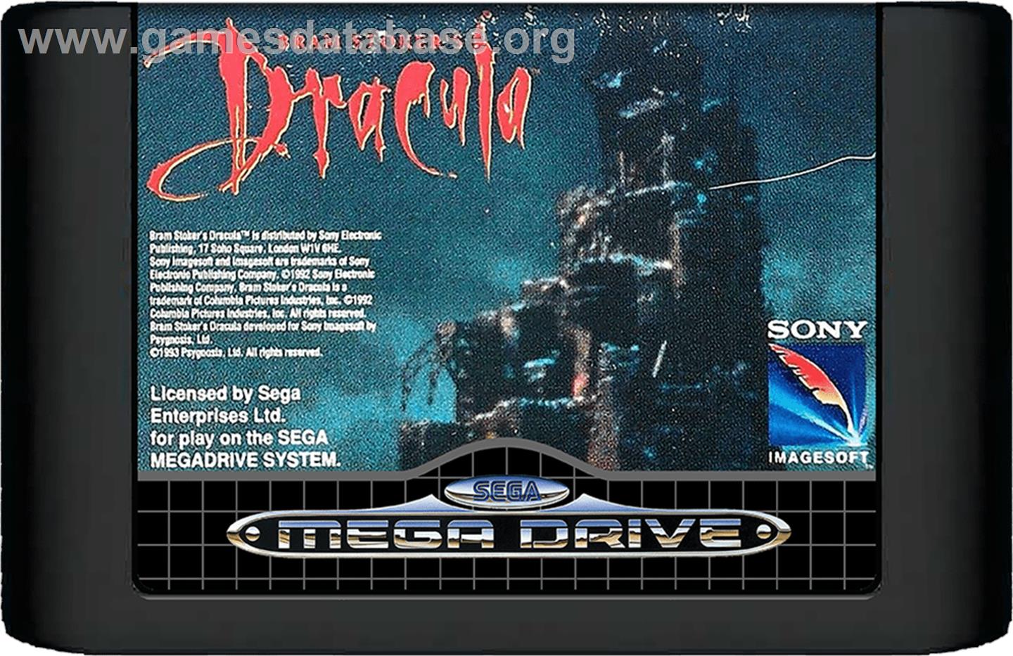 Bram Stoker's Dracula - Sega Genesis - Artwork - Cartridge