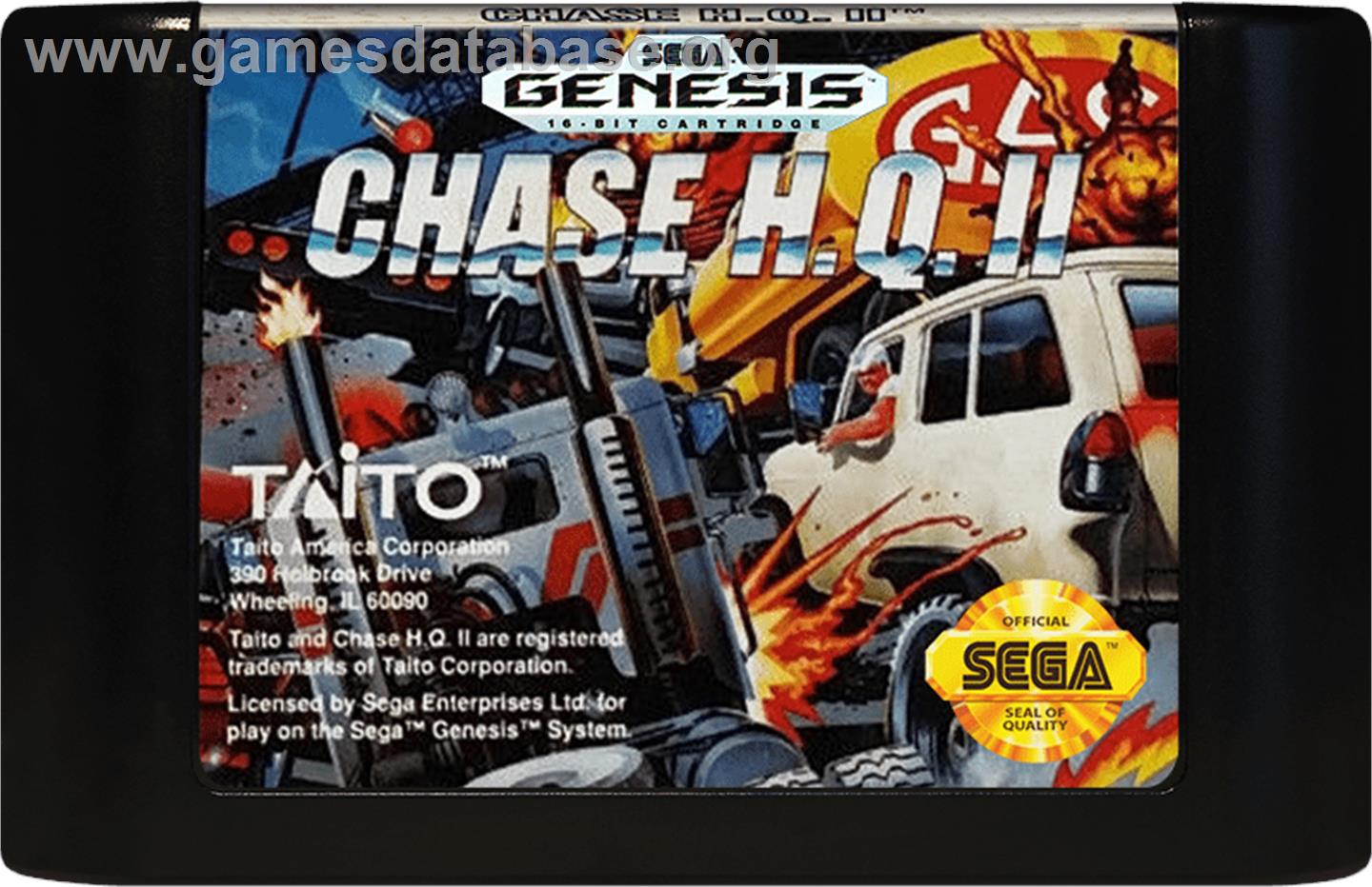 Chase H.Q. 2 - Sega Genesis - Artwork - Cartridge