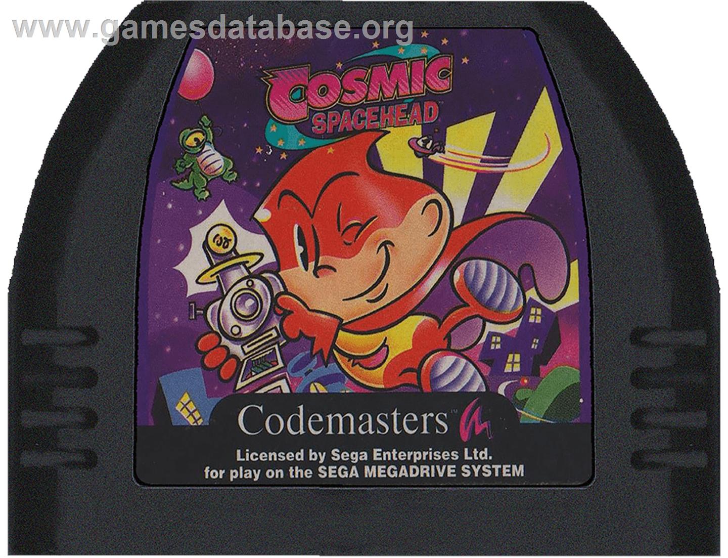 Cosmic Spacehead - Sega Genesis - Artwork - Cartridge