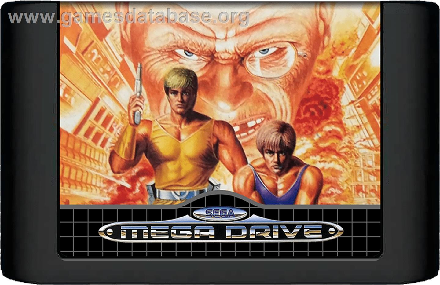 Crack Down - Sega Genesis - Artwork - Cartridge