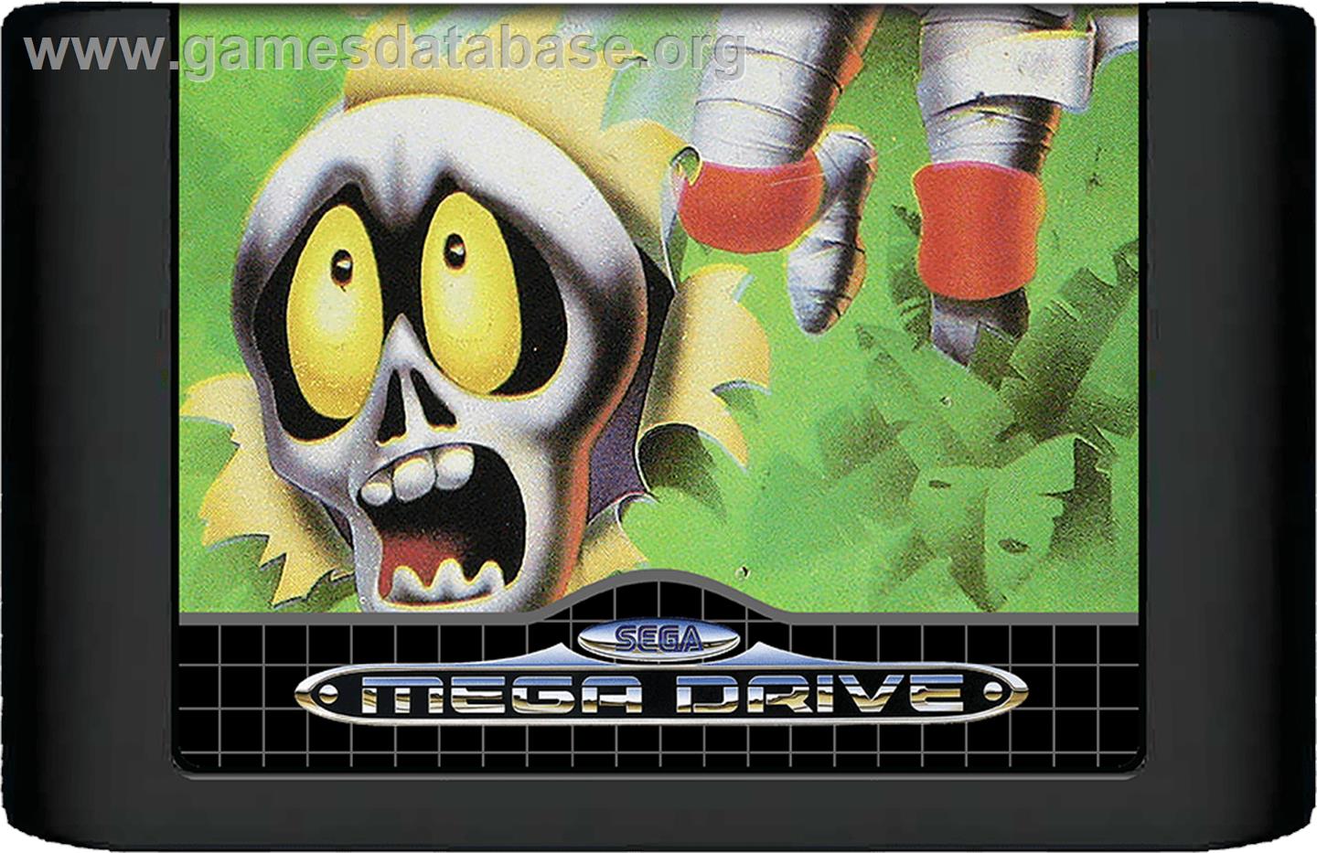 Decapattack - Sega Genesis - Artwork - Cartridge