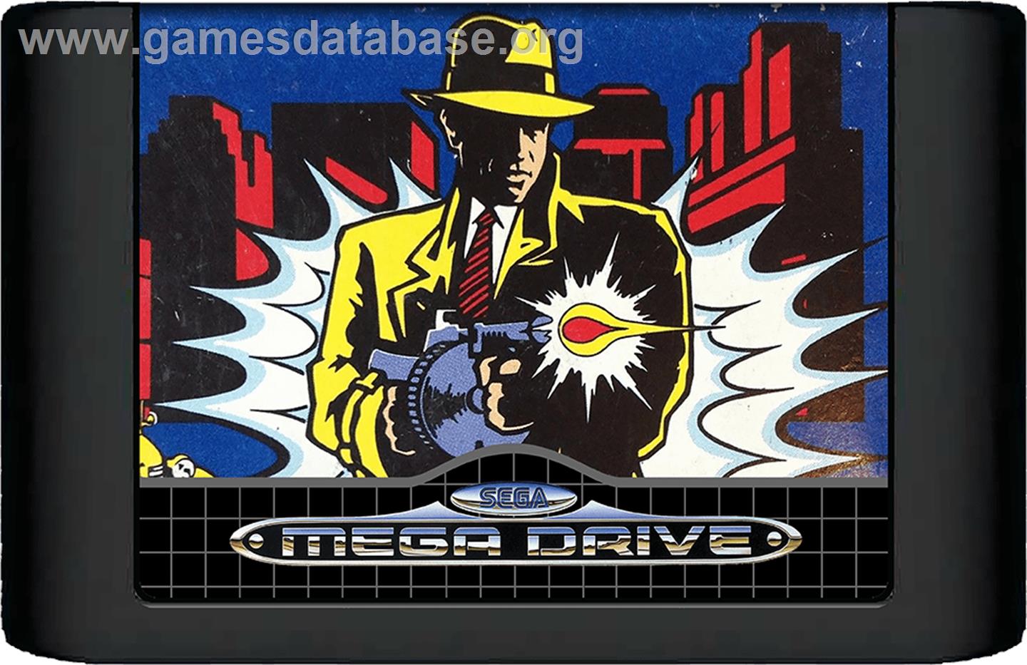 Dick Tracy - Sega Genesis - Artwork - Cartridge