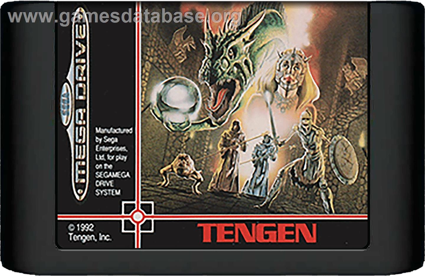 Dragon's Fury - Sega Genesis - Artwork - Cartridge