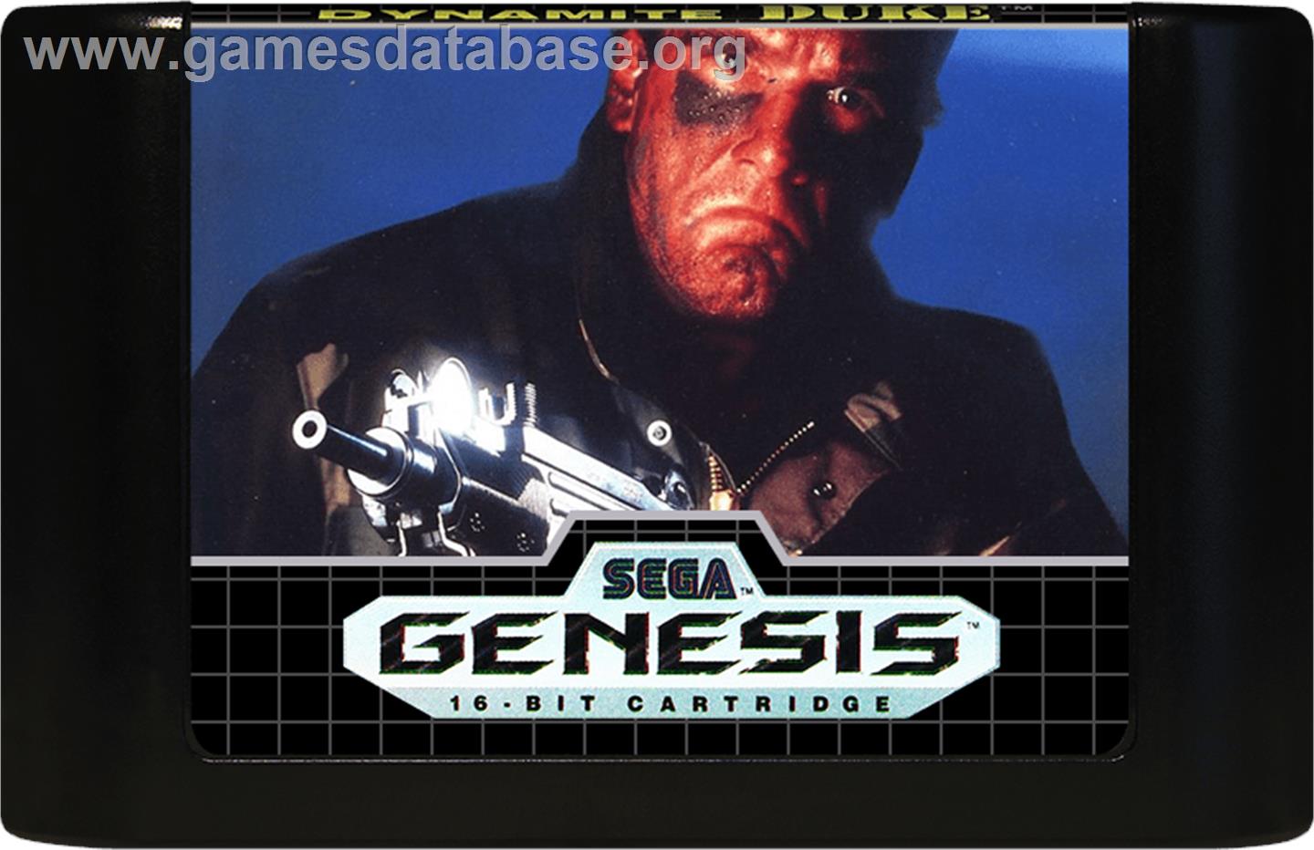 Dynamite Duke - Sega Genesis - Artwork - Cartridge