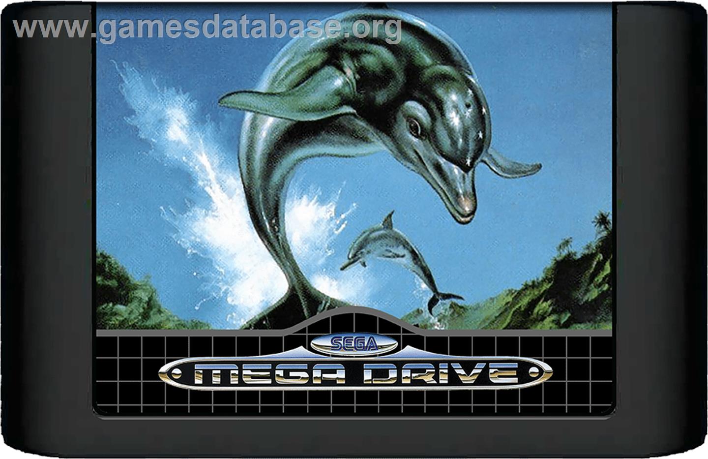 Ecco the Dolphin - Sega Genesis - Artwork - Cartridge