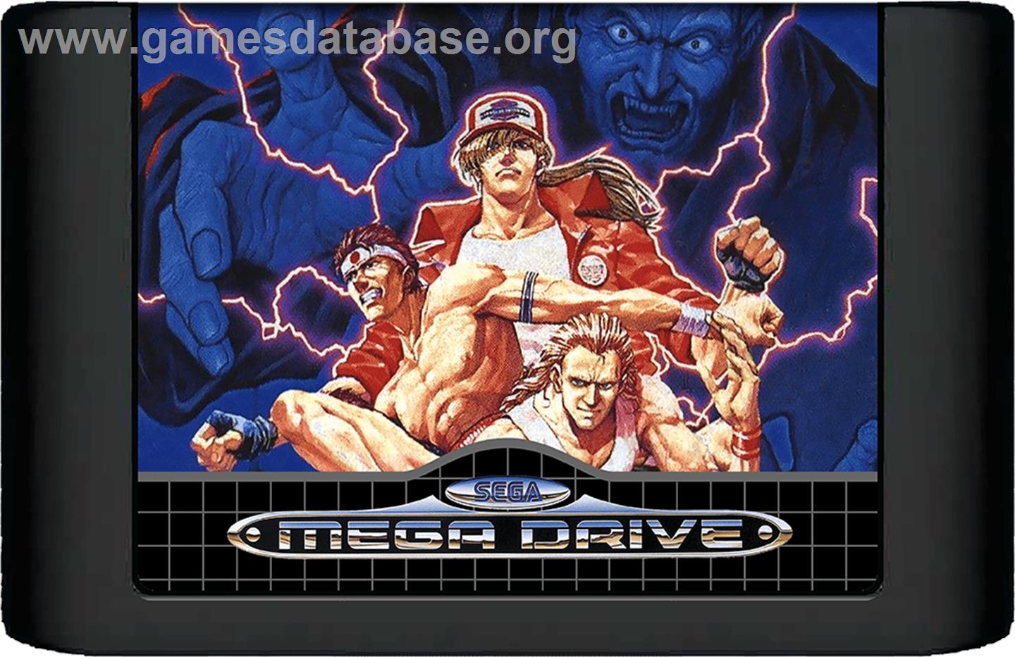 Fatal Fury - King of Fighters / Garou Densetsu - shukumei no tatakai - Sega Genesis - Artwork - Cartridge