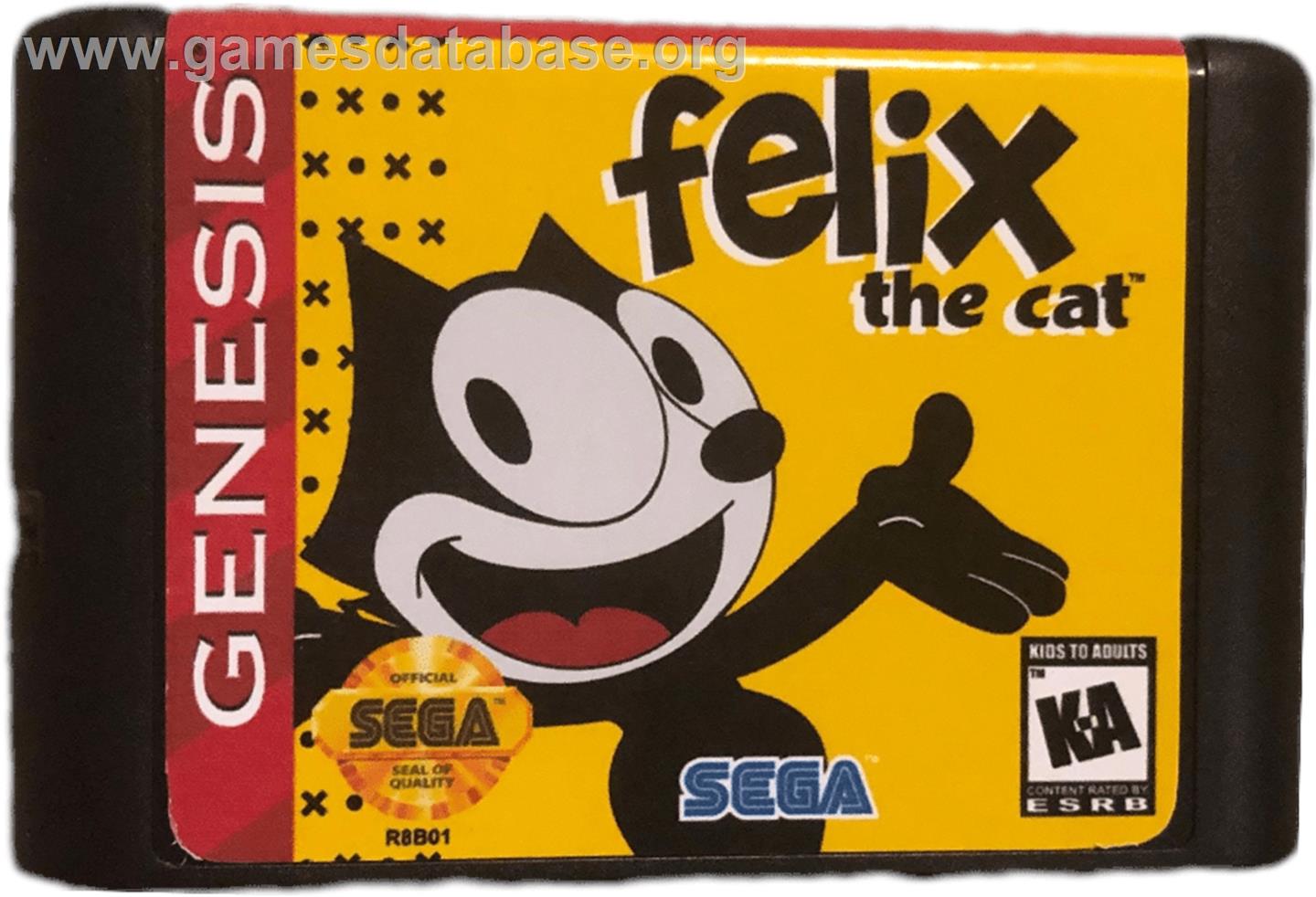 Felix The Cat - Sega Genesis - Artwork - Cartridge