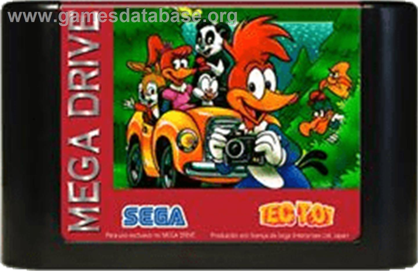 Ferias Frustradas Do Pica-pau - Sega Genesis - Artwork - Cartridge