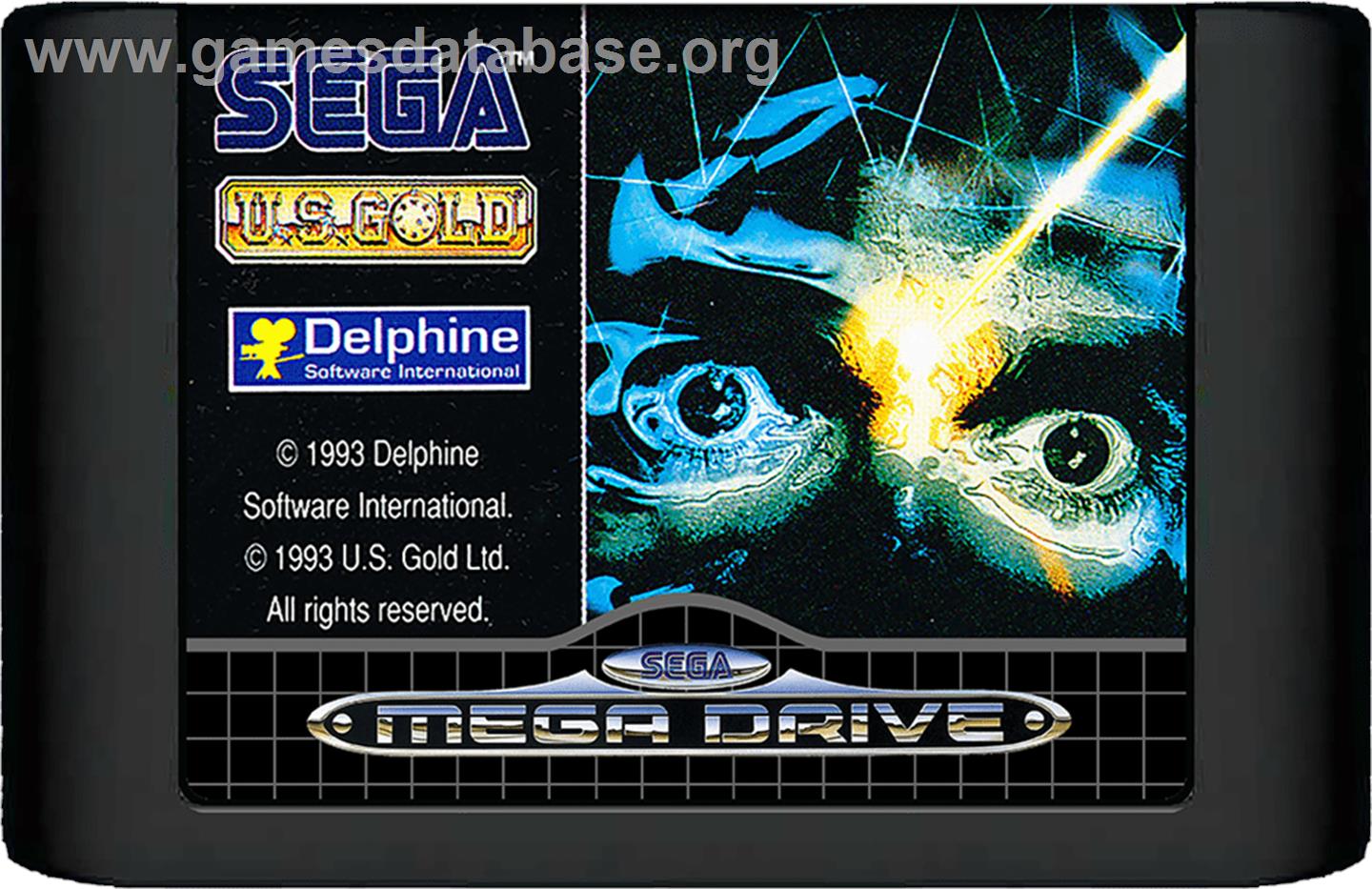 Flashback - Sega Genesis - Artwork - Cartridge