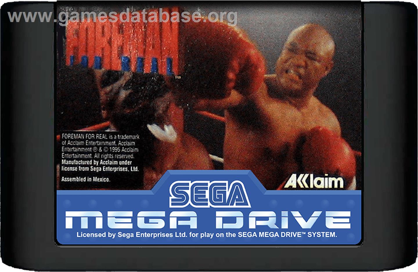 Foreman for Real - Sega Genesis - Artwork - Cartridge