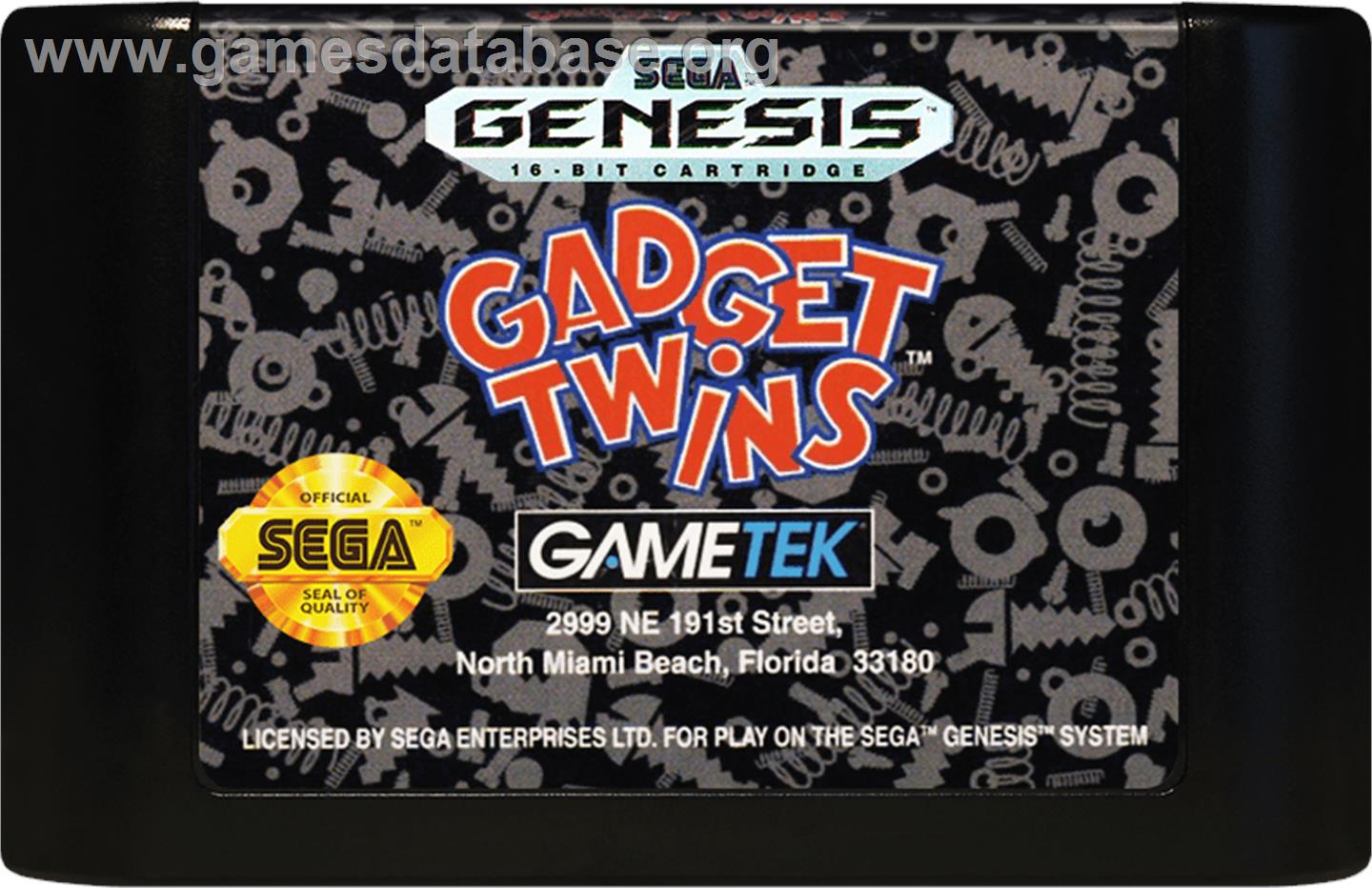 Gadget Twins, The - Sega Genesis - Artwork - Cartridge