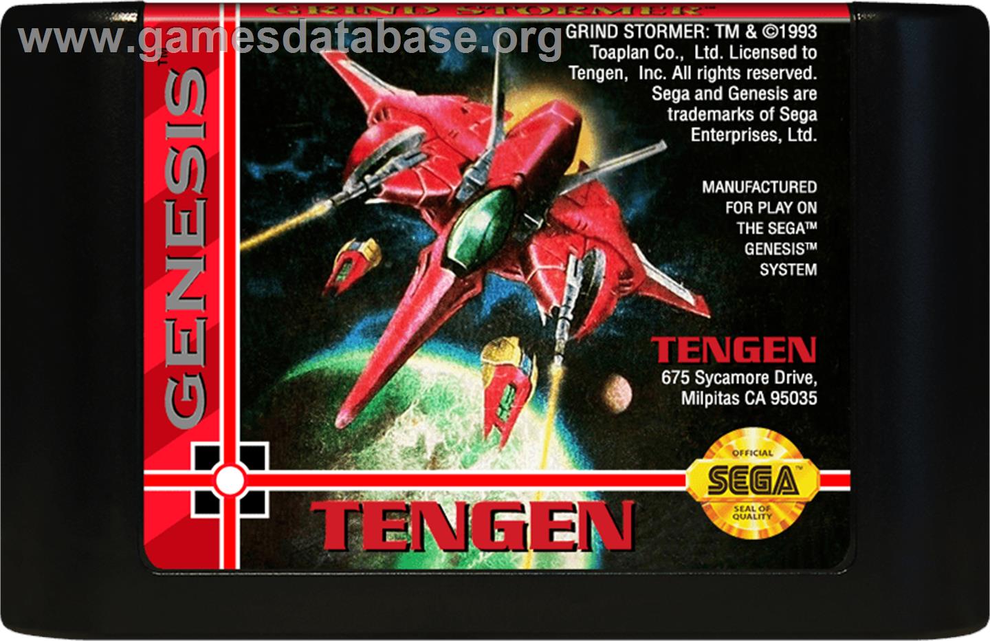Grind Stormer - Sega Genesis - Artwork - Cartridge