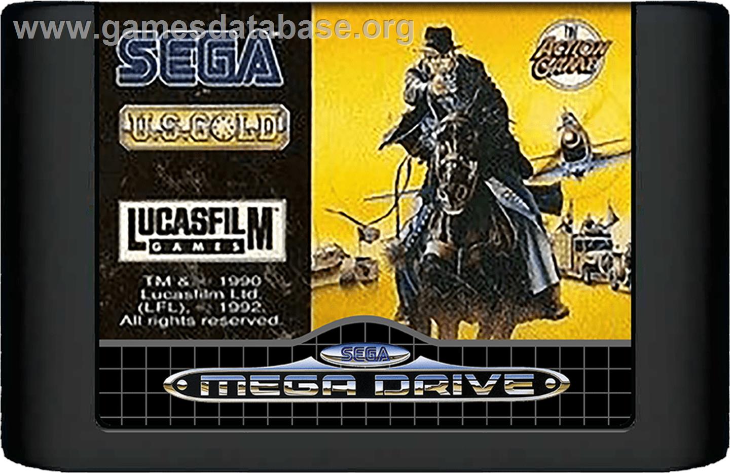 Indiana Jones and the Last Crusade: The Action Game - Sega Genesis - Artwork - Cartridge