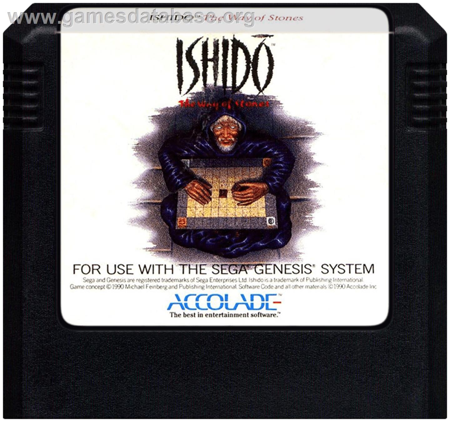 Ishido: The Way of Stones - Sega Genesis - Artwork - Cartridge