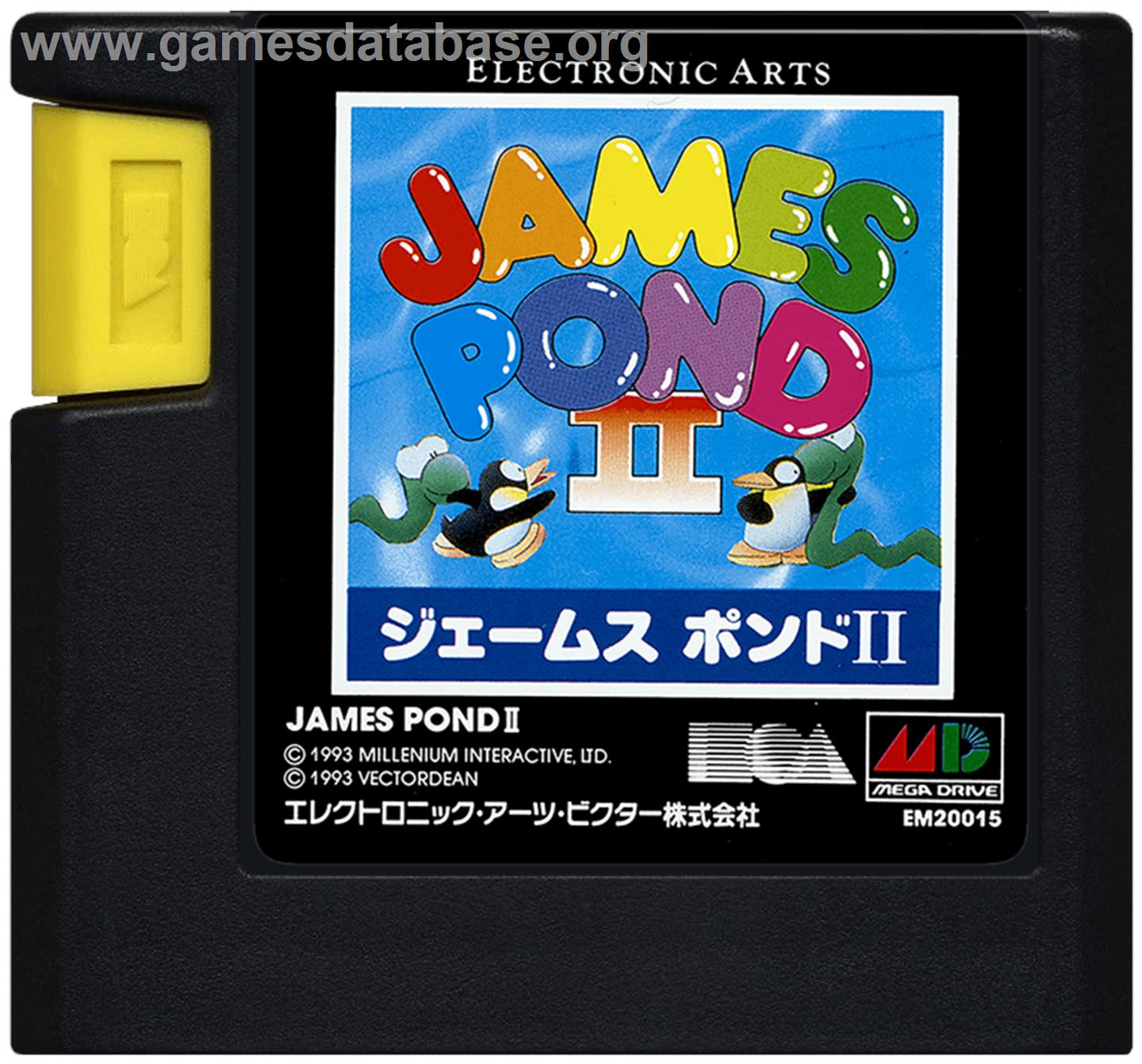 James Pond 2: Codename: RoboCod - Sega Genesis - Artwork - Cartridge