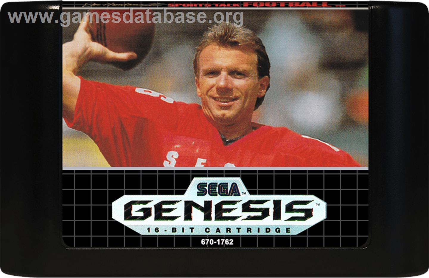 Joe Montana 2 Sports Talk Football - Sega Genesis - Artwork - Cartridge